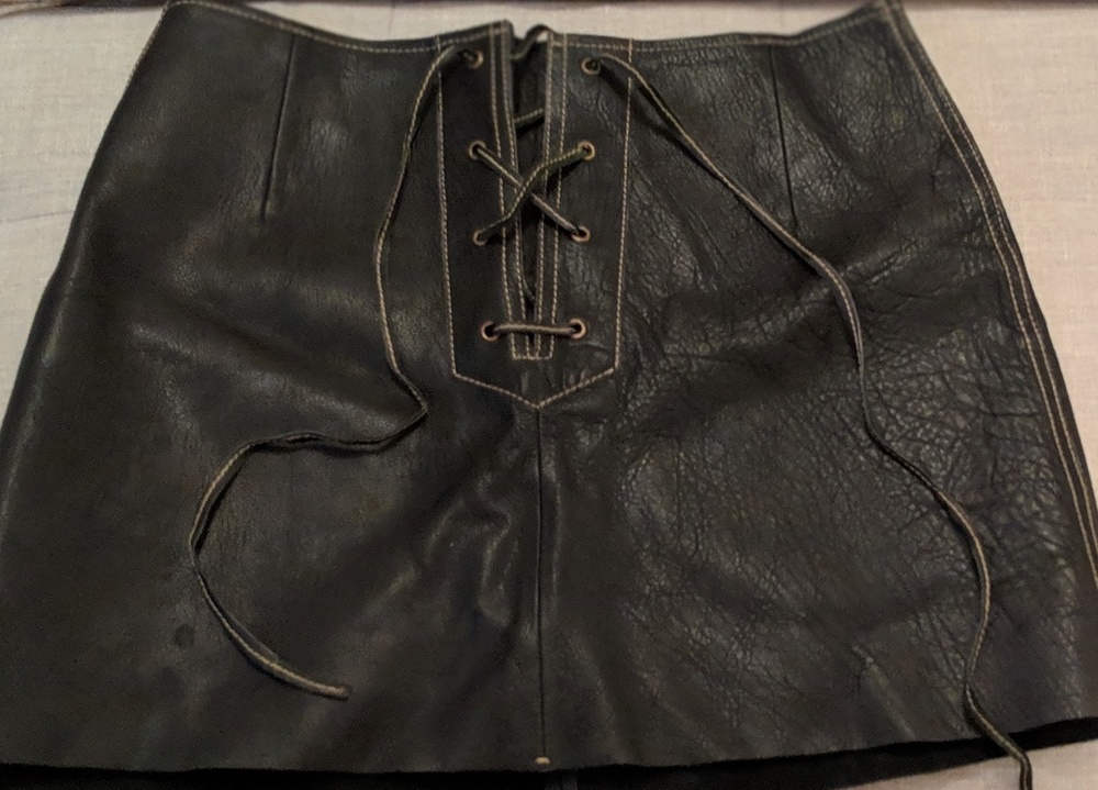 NWT Free People leather skirt